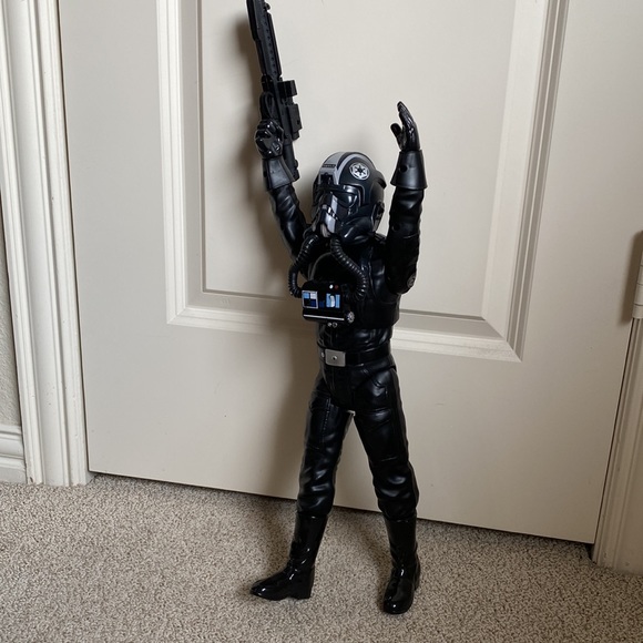 18” Star Wars Rebel Pilot Trooper Black Stormtrooper - Picture 5 of 16